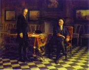 Nikolai Ge Peter the Great Interrogating the Tsarevich Alexei Petrovich at Peterhof, Germany oil painting artist